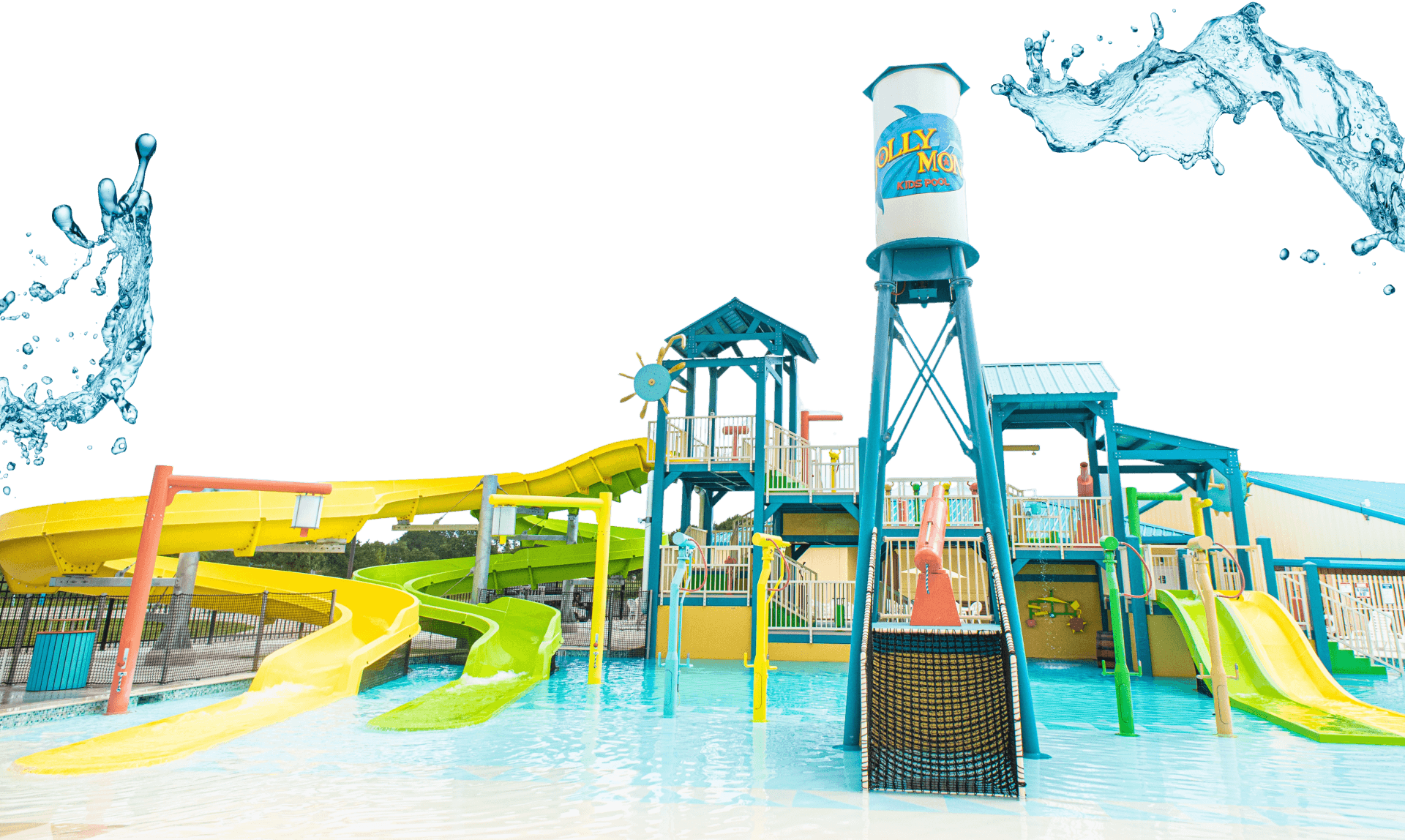 Image of a water park structure