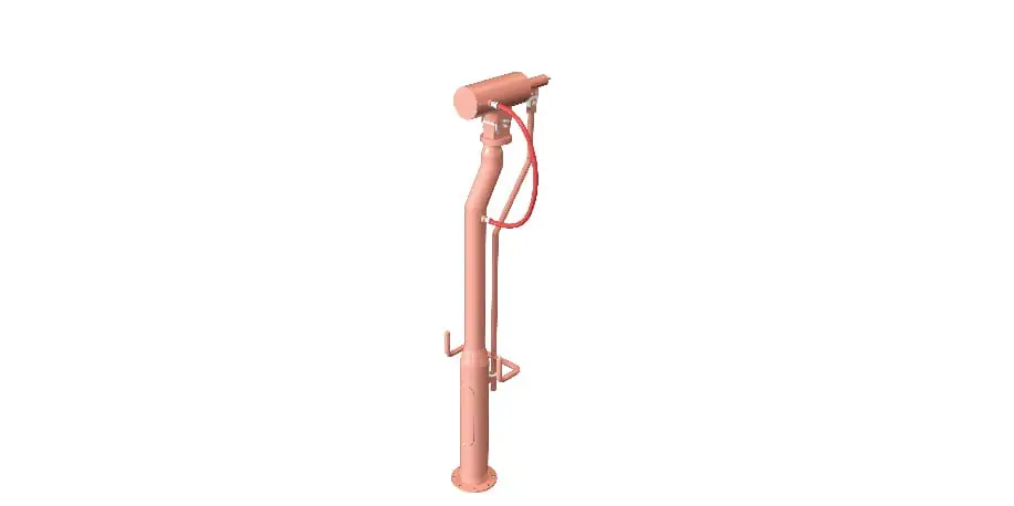 3D rendering of the Beanstalk Blaster water play feature by Interactive Play.